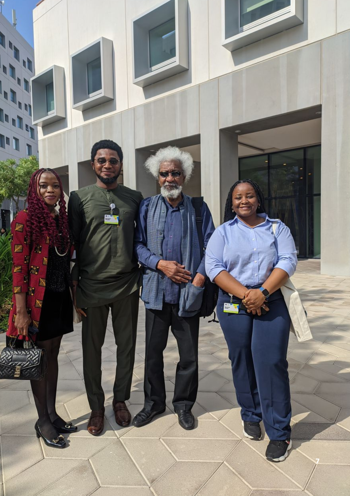 Founder with Wole Soyinka at NYU Abu Dhabi