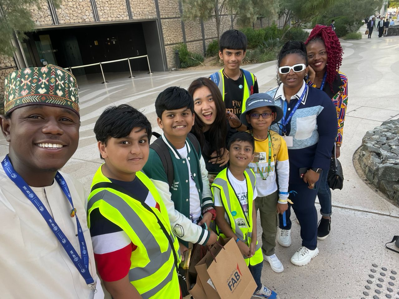 With young climate advocates at COP28